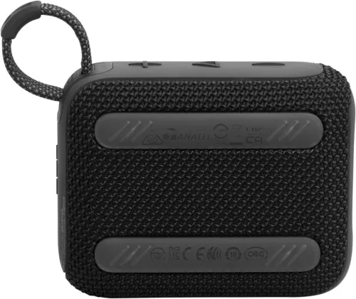 JBL Go 4 Hordozható Bluetooth Hangszóró, Mono, JBL Pro Sound, Erőteljes Basszus, 4,2 W, IP67, PlaytimeBoost, 7 Óra Üzemidő, Fekete