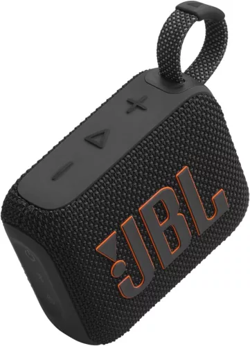 JBL Go 4 Hordozható Bluetooth Hangszóró, Mono, JBL Pro Sound, Erőteljes Basszus, 4,2 W, IP67, PlaytimeBoost, 7 Óra Üzemidő, Fekete