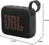 JBL Go 4 Hordozható Bluetooth Hangszóró, Mono, JBL Pro Sound, Erőteljes Basszus, 4,2 W, IP67, PlaytimeBoost, 7 Óra Üzemidő, Fekete