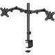 Amazon Basics Állítható Magasságú Monitorállvány Két Monitorhoz, Fekete, 33-69 cm, 360 Fokos Forgás