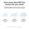 Google Nest Wifi Pro 6E Tri-Band Mesh Rendszer 3 Csomag - Hófehér