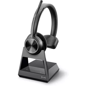   Plantronics Poly Savi 7310 Ultra-Biztonságos Vezeték Nélküli DECT Fejhallgató, Zajszűrő Mikrofonnal, Fekete