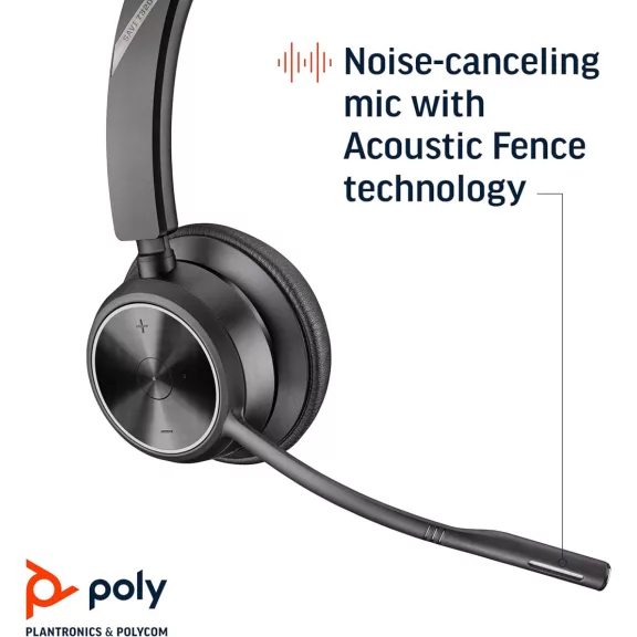 Plantronics Poly Savi 7310 Ultra-Biztonságos Vezeték Nélküli DECT Fejhallgató, Zajszűrő Mikrofonnal, Fekete Plantronics Poly Savi 7310 Ultra-Biztonságos Vezeték Nélküli DECT Fejhallgató, Zajszűrő Mikrofonnal, Fekete