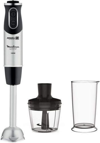 Moulinex QuickChef DD6578 1000W Kézi Mixer – 10 Sebesség, Rozsdamentes Acél, 0.5 L Daráló és 0.8 L Mérőpohár