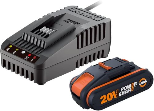Worx WA3601 Gyors Akkutöltő és Akkumulátor Készlet 20V 2.0Ah