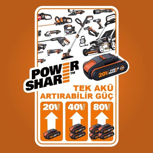 Worx WA3601 Gyors Akkutöltő és Akkumulátor Készlet 20V 2.0Ah