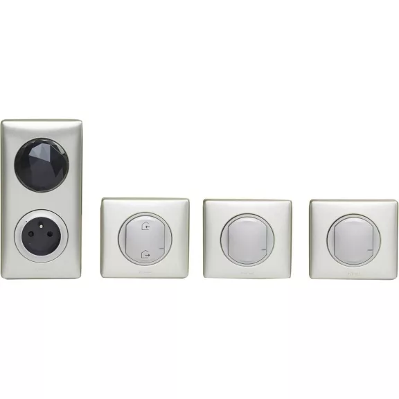 Legrand Céliane Netatmo LEG67691 Okos Otthon Kezdőkészlet, Wi-Fi 2,4 GHz, Univerzális Dimmer 2 × 400 VA, IP66, Mechanikus Nyomókapcsoló
