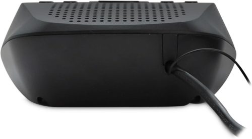 Mooov 477003 FM rádiós ébresztőóra dupla ébresztéssel, fekete