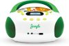mooov Ocean Gyermek CD/MP3 Lejátszó USB-vel, 6W, Zöld/Fehér