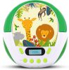 mooov Ocean Gyermek CD/MP3 Lejátszó USB-vel, 6W, Zöld/Fehér