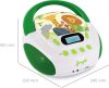mooov Ocean Gyermek CD/MP3 Lejátszó USB-vel, 6W, Zöld/Fehér