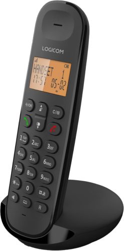 Logicom ILOA 150 vezeték nélküli telefon akkumulátoros - fekete