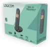 Logicom ILOA 150 vezeték nélküli telefon akkumulátoros - fekete