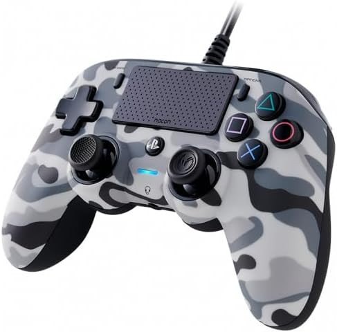 Nacon Camo Grey Vezetékes Kompakt Kontroller PS4-hez