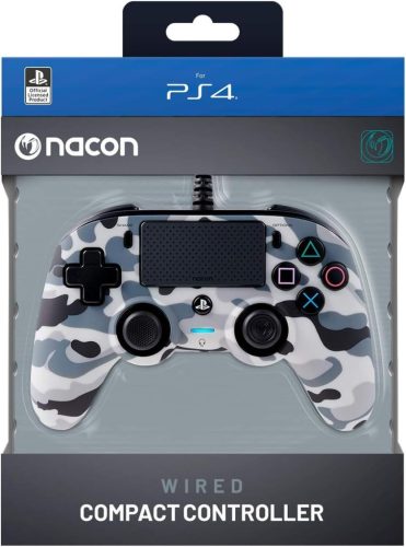 Nacon Camo Grey Vezetékes Kompakt Kontroller PS4-hez