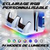 AKUMA Cyber A01 Multifunkciós PS5 Állvány Ventilátorral és RGB Fénnyel