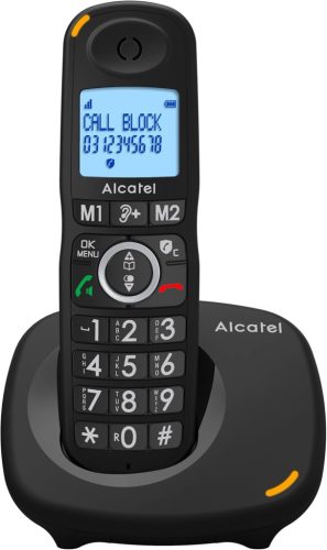 Alcatel XL595 vezeték nélküli DECT telefon nagy kijelzővel és hangerőszabályzóval
