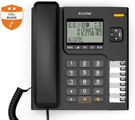 Alcatel T78 vezetékes telefon nagy kijelzővel és hívásblokkolóval