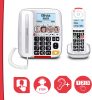 SWISSVOICE Xtra 3355 Időseknek Szánt Nagygombos Telefon Vezetékes és Vezeték Nélküli Kézibeszélővel