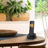 Alcatel E260 Vezeték Nélküli Telefon Nagy Kijelzővel Fekete