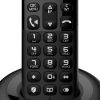 Alcatel E260 Vezeték Nélküli Telefon Nagy Kijelzővel Fekete