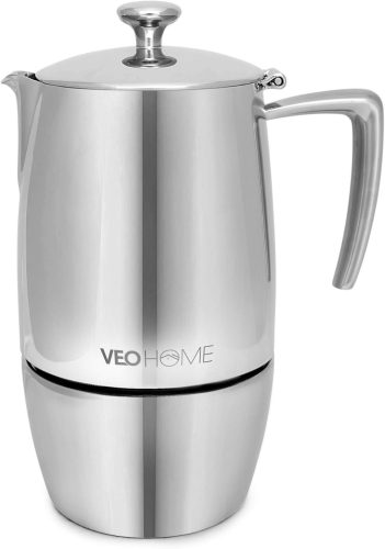 VeoHome Rozsdamentes Acél Indukciós Moka Kávéfőző 500 ml