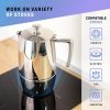 VeoHome Rozsdamentes Acél Indukciós Moka Kávéfőző 500 ml