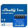 Shelly 1 Mini Gen3 2 db WiFi és Bluetooth Okos Kapcsoló Relé 8A
