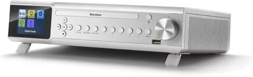 Kärcher RA 2060D-S Beépíthető Konyhai Rádió, CD, DAB+, FM, USB, Bluetooth, 30 Memóriaállomás, 2×3 W RMS, Dupla Ébresztő, Szundi, Alvásidőzítő