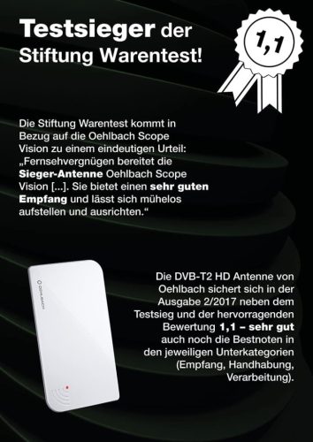 Oehlbach Scope Vision DVB-T2 HD beltéri TV antenna