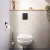 GROHE Even Flush Plate - 156 x 197 mm, Phantom Black, Dupla öblítés, vízmegtakarítás