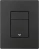 GROHE Even Flush Plate - 156 x 197 mm, Phantom Black, Dupla öblítés, vízmegtakarítás