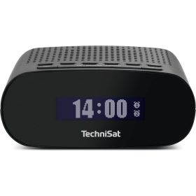   TechniSat Techniradio 50 Digitális Rádió és Ébresztőóra, DAB+, FM, Nagy LCD Kijelző, Két Ébresztési Időpont, Beépített Fejhallgató Kimenet, USB Tápellátás