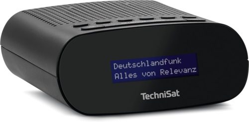 TechniSat Techniradio 50 Digitális Rádió és Ébresztőóra, DAB+, FM, Nagy LCD Kijelző, Két Ébresztési Időpont, Beépített Fejhallgató Kimenet, USB Tápellátás