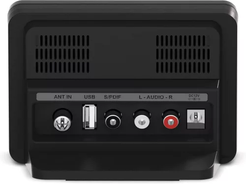 TechniSat Cablestar 100 DVB-C Rádió Tuner, Kábelrádió, Digitális Kábelrádió, AAC-LC, OLED Kijelző, 9 Kedvenc Állomás, Távirányító, Fekete