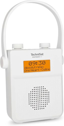 TechniSat DIGITRADIO 30 vízálló DAB+ zuhanyrádió fehér
