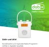 TechniSat DIGITRADIO 30 vízálló DAB+ zuhanyrádió fehér