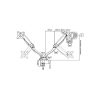 SAVONGA Lumi LDT09-C024 Dual Monitor Asztali Állvány 13-27 col