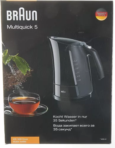 Braun MultiQuick 5 WK 500 BK 1.7 literes 3000 wattos gyorsforraló vízforraló fekete