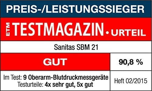Sanitas SBM 21 felkaros vérnyomásmérő automata méréssel