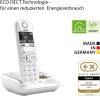 Gigaset AS690A vezeték nélküli telefon üzenetrögzítővel, nagy kijelzővel és gombokkal, fehér