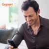 Gigaset AS690A vezeték nélküli telefon üzenetrögzítővel, nagy kijelzővel és gombokkal, fehér