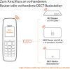 Gigaset COMFORT 520HX - Vezeték nélküli telefon, 2,2" kijelző, titán-fekete