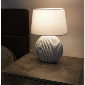   Brubaker 2 Darabos Asztali Lámpa, Két Színű Kerámiabázis, E14 Foglalat, Max 40W