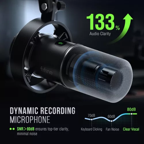 FIFINE Amplitank K688 Dinamikus Mikrofon XLR/USB