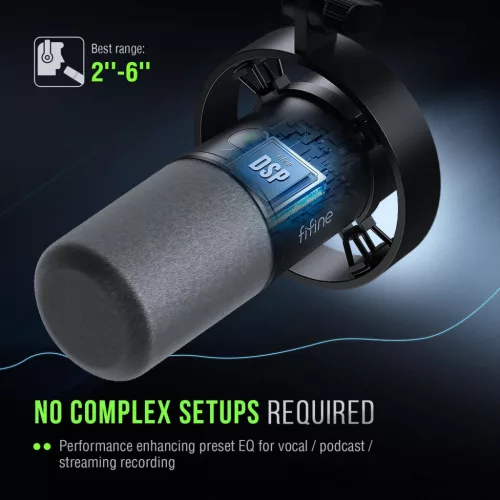 FIFINE Amplitank K688 Dinamikus Mikrofon XLR/USB