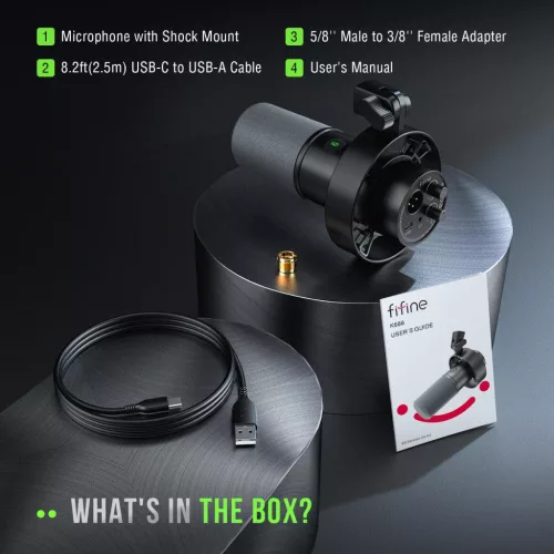 FIFINE Amplitank K688 Dinamikus Mikrofon XLR/USB