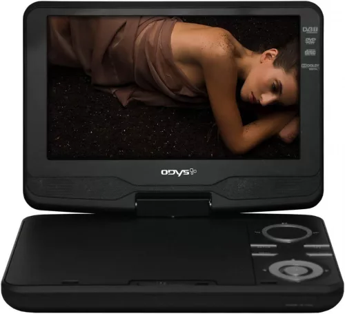Odys Terra Plus hordozható DVD-lejátszó, 23 cm-es (9 hüvelykes) kijelzővel