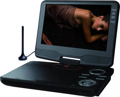 Odys Terra Plus hordozható DVD-lejátszó, 23 cm-es (9 hüvelykes) kijelzővel