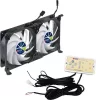 TITAN TTC-SC22 Lakókocsi Hűtő Dupla Ventilátor, 12V DC, 5.76W, 500–2600 RPM, 3000 L/perc, 28 dB, IP55, Kétgolyós Csapágy, Időzítő, Fordulatszám Szabályzó
